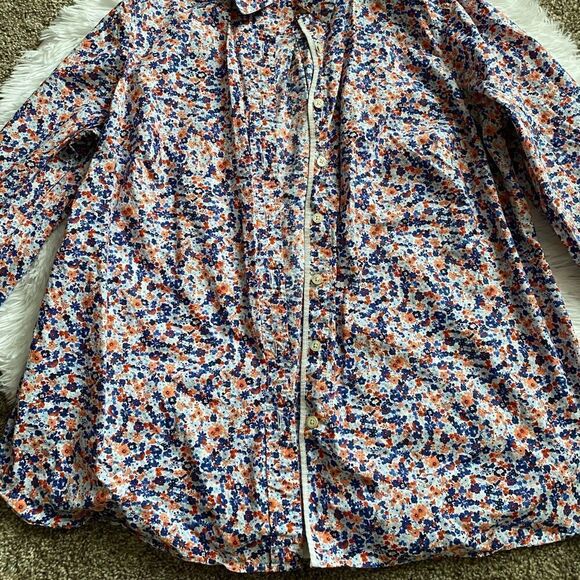 Talbots Floral Button Down Top Womens Size 1X - Picture 7 of 9